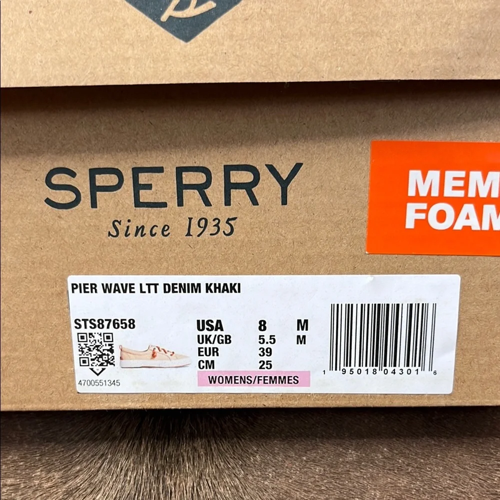 Sperry Top Siders Pier Wave LTT Sneaker in Denim Khaki